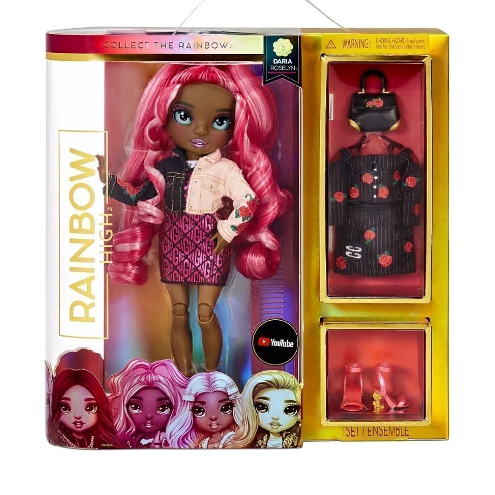 Mga Doll Rainbow High Core Fashion Doll, Daria Roselyn (Rose)